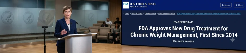 FDA news release about approval of a chronic weight management medication